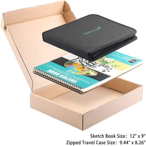 Kalour Sketching Drawing Kit 50 pcs Set in Premium Zipped Carry Case