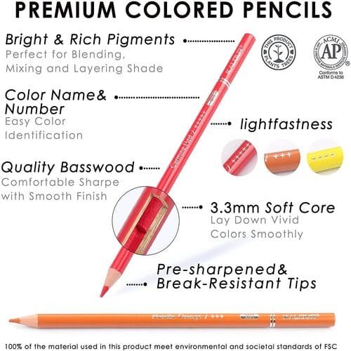 Colour Pencils,Artist Premium Color Pencils