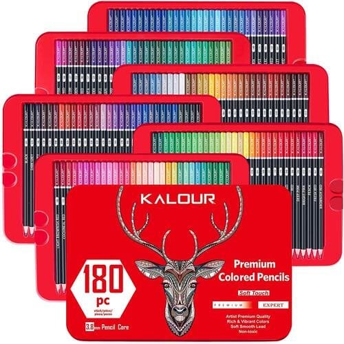 Kalour Artist Premium Colour Pencil Set 180 Colour Pencils