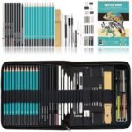 Kalour Sketching Drawing Kit 50 pcs Set in Premium Zipped Carry Case