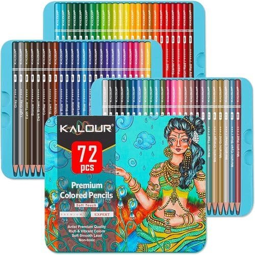 Kalour Artist Premium Colour Pencils Set 72 Colours