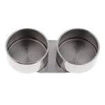 Stainless Steel Double Dipper Painting Pot Palette Clip with Lid for Acrylic,Oil Paint Stainless Steel Double Dipper Painting Pot Palette Clip with Lid for Acrylic,Oil Paint