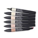 Winsor & Newton ProMarker - Twin Tip - Alcohol Based - Skin Tones Set of 6 - Set 1 Winsor & Newton ProMarker - Twin Tip - Alcohol Based - Skin Tones Set of 6 - Set 1
