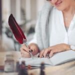 Dip Feather Pen Set Calligraphy Pen Set Writing Quill Ink Dip Pen with 5PCs Nib,RED Dip Feather Pen Set Calligraphy Pen Set Writing Quill Ink Dip Pen with 5PCs Nib,RED