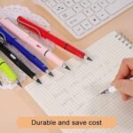 Everlasting Endless Pencil Eternal Portable Reusable Erasable Metal Writing Pens Infinite Replaceable Graphite Nib Triangular Grip Everlasting Endless Pencil Eternal Portable Reusable Erasable Metal Writing Pens Infinite Replaceable Graphite Nib Triangular Grip