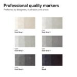 Winsor & Newton Promarker Twin Tip Alcohol-Based Marker (Neutral Tone - 6 pcs) , Black,grey Winsor & Newton Promarker Twin Tip Alcohol-Based Marker (Neutral Tone - 6 pcs) , Black,grey