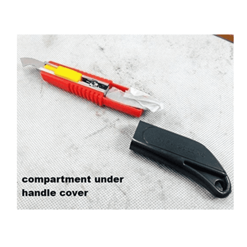 Acrylic Plastic Fiber Sheets Cutter Hook Knife Blade (Random Color) with 2 Extra Blades Inside