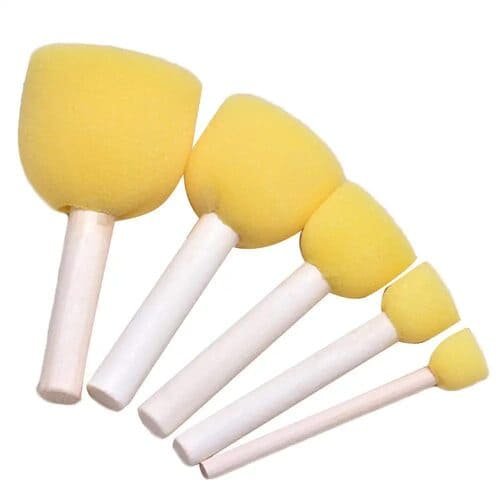 Yellow Sponge Dabber Set of 5 pc