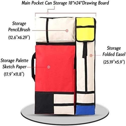 Portfolio Case Bag Carry Backpack Colorized Sketch Board Art Storage Bag 1 Piece