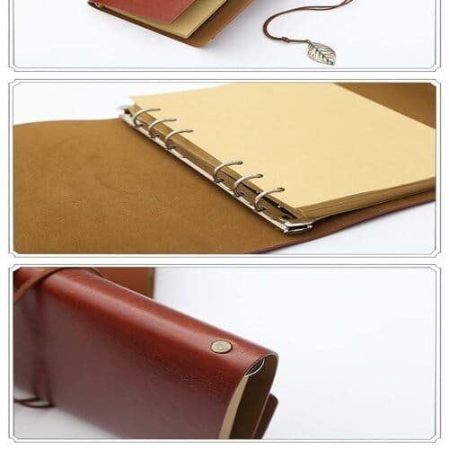 Creative Loose-Leaf Vintage Notebook Diary Notebook Vintage Journal Leather Calligraphy Notebook