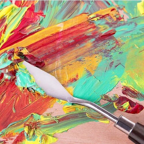 3 Pcs Stainless Steel Artists Palette Knife Set,Spatula Palette Knife Painting Mixing Scraper,Thin and Flexible Art Tools for Oil Painting, Acrylic Mixing, Etc.
