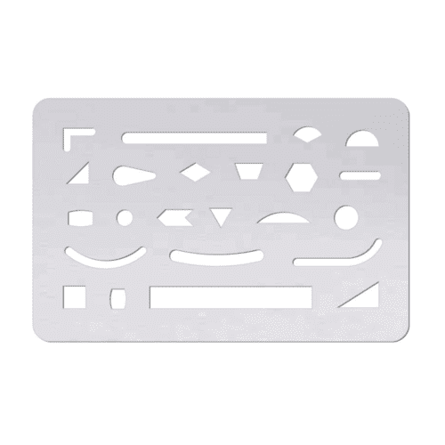 Erasing Shield for Technical Drawing Supplies