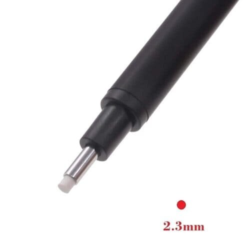 Eraser Pen Value Pack Round 3.8mm. Precision Tip Eraser with 5 Refills,Black