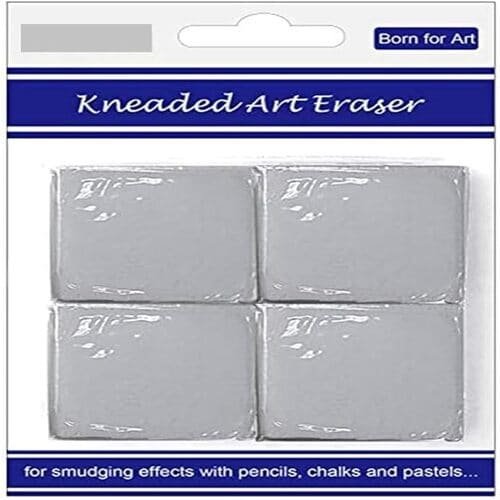 4pcs Art Kneaded Eraser, Soft Durable Sketch Putty Rubber, Kneadable Artist Rubber Eraser Set