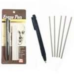 Eraser Pen Value Pack Round 3.8mm. Precision Tip Eraser with 5 Refills,Black Eraser Pen Value Pack Round 3.8mm. Precision Tip Eraser with 5 Refills,Black
