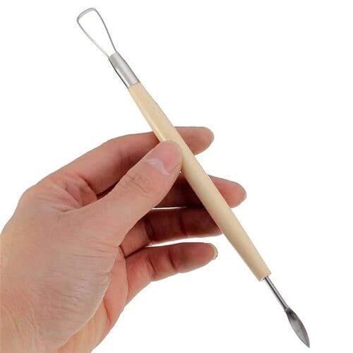 ART RANGER Ceramic 11 Pcs Wooden Handle Clay Carving Pottery Sculpting Tools for Art and Craft