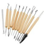 ART RANGER Ceramic 11 Pcs Wooden Handle Clay Carving Pottery Sculpting Tools for Art and Craft ART RANGER Ceramic 11 Pcs Wooden Handle Clay Carving Pottery Sculpting Tools for Art and Craft