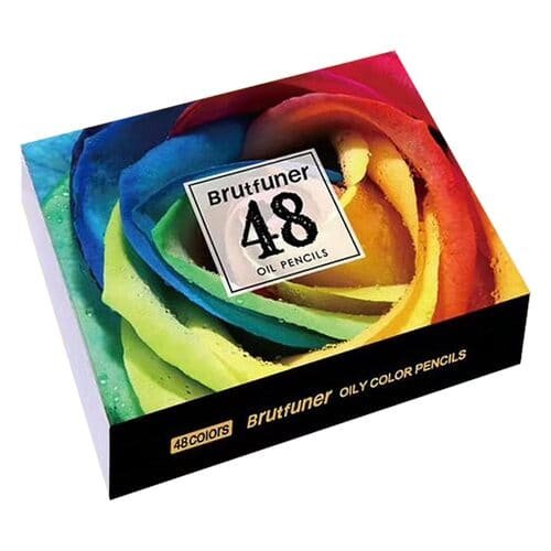 48 Oil Colored Pencils Set Pre-Sharpened Color Pencils Art Supplies for Students Adults Artists Drawing Sketching Coloring Books