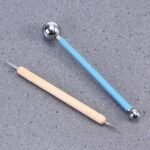 9 Piece Dotting Tools Ball Styluses for Mandala Rock Painting, Pottery Clay Craft, Embossing Art (Blue)